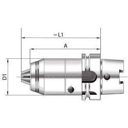 Format CNC přesné krátké vrtací sklíčidlo D69893 A • Vtools.cz