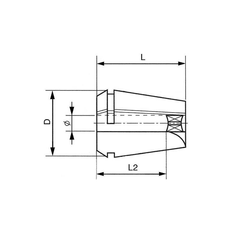 Upínací kleština s vnitřním čtyřhranem ER32-14,0x11,0 Format Ex • Vtools.cz