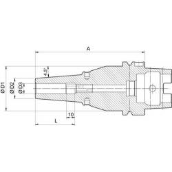 Tepelný upínač  D69863A-63     20,0x75,0 mm SL Haimer • Vtools.cz