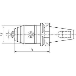 Krátké vyvrtávací sklíčidlo JISB 6339 ADB R / L 2,5 - 16 BT 40 WTE • Vtools.cz