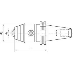 Přesné krátké Vrtací sklíčidlo DIN69871A 0,5-13,0 WTE • Vtools.cz