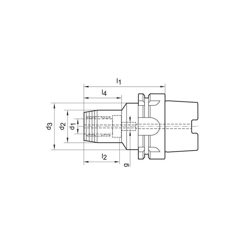 WTE Hydraulický upínač - sklíčidlo HSK-A, krátké, tenké provedení • Vtools.cz