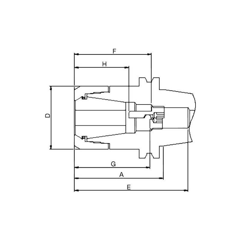 Upínač kleštinový vysoce přesný CP ADB SK40 ER25  100 mm Fahrion • Vtools.cz