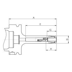 Upínač kleštinový vysoce přesný  D69893A CP16M HSK-A63-130 Fahrion • Vtools.cz