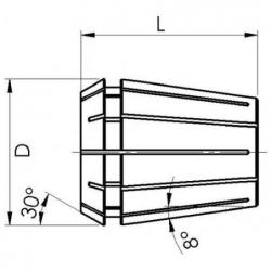Kleština D 6499 B 430 E ER 25 11,0 mm Fahrion • Vtools.cz