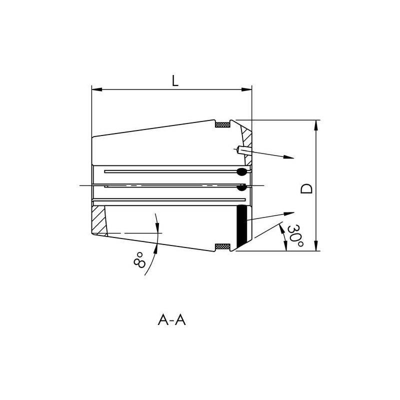 Přesná kleština D6499B GERC32HPDD 10,0 mm Fahrion • Vtools.cz