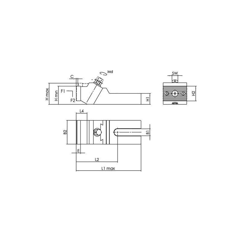 Stabilizační čelist AMF 6497F plochá, velikost 26 • Vtools.cz