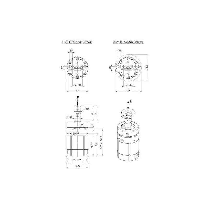 AMF hydraulický drapák s kompenzační jednotkou, 25-30 barů • Vtools.cz