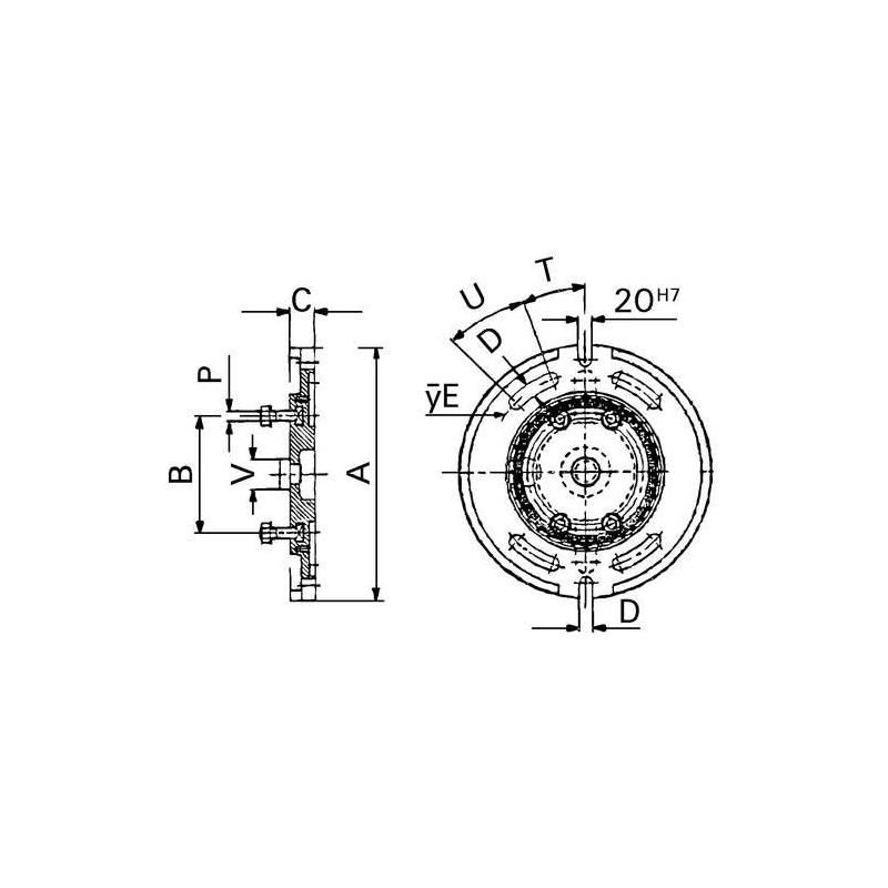 Univerzální otočná deska UZ velikost 4 Format • Vtools.cz