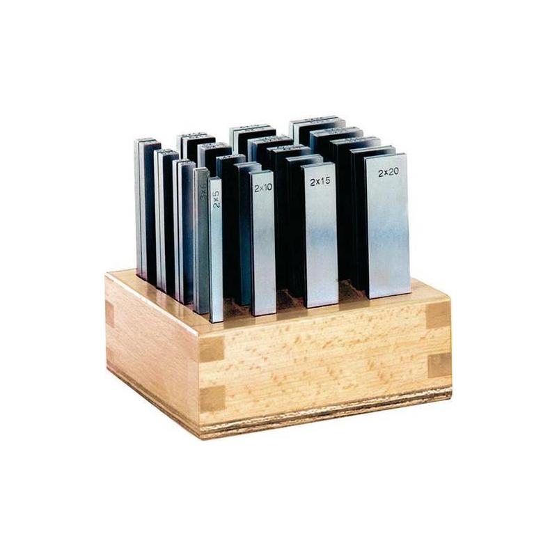 Format Paralelní sada podložek super přesnost L 100 v dřevěném stojanu • Vtools.cz