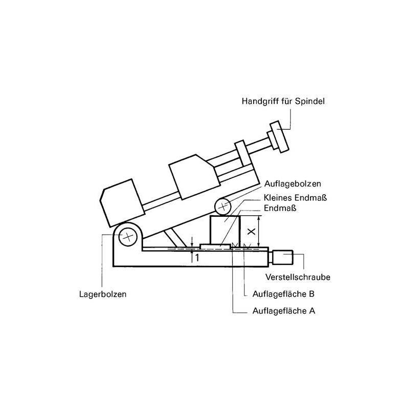 Přesná sinusová svorka PS - SV velikost  1 70 mm Röhm • Vtools.cz