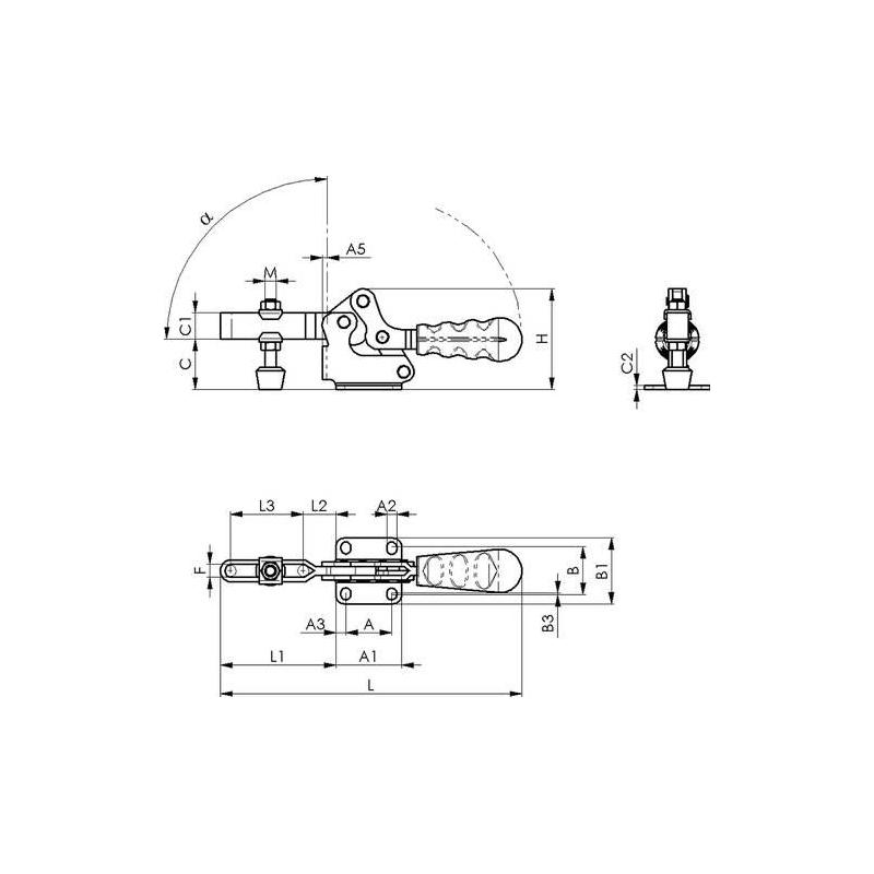 Horizontální svorka velikost 0 • Vtools.cz