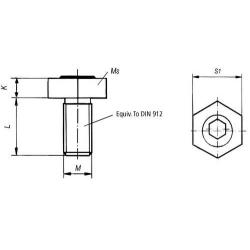 Excentrický šroub ze zušlechtěné oceli MITEEBITE POWERCLAMP M10 • Vtools.cz
