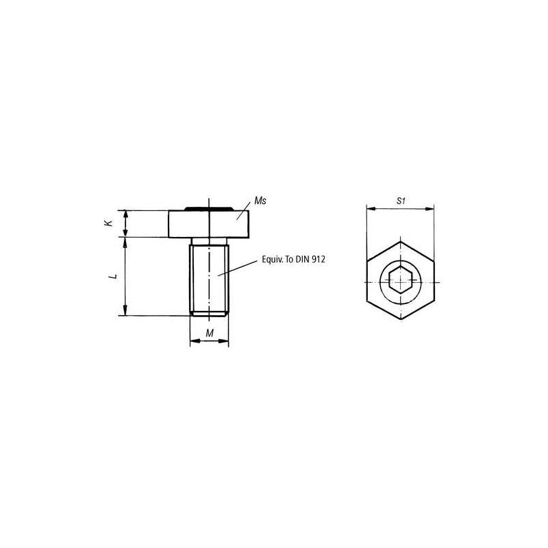 Excentrický šroub ze zušlechtěné oceli MITEEBITE POWERCLAMP M10 • Vtools.cz