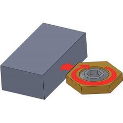 Excentrický šroub ze zušlechtěné oceli MITEEBITE POWERCLAMP M10 • Vtools.cz