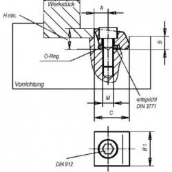 Upínací svorka Pitbull ostrá hrana MITEEBITE POWERCLAMP M6 • Vtools.cz