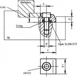 Upínací svorka Pitbull ostrá hrana MITEEBITE POWERCLAMP M10 • Vtools.cz