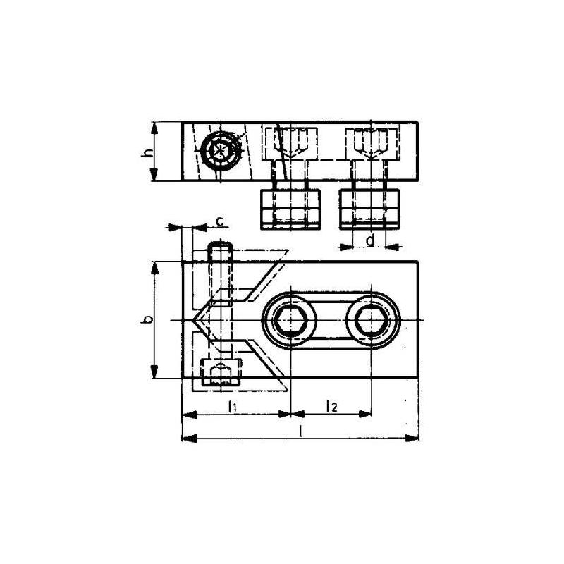 Vektorová upínka pro nízké obrobky (pár) 12 mm Format • Vtools.cz
