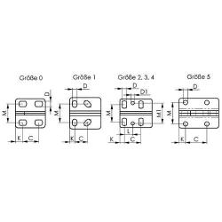 Horizontální svorka 6830 velikost  0 AMF • Vtools.cz