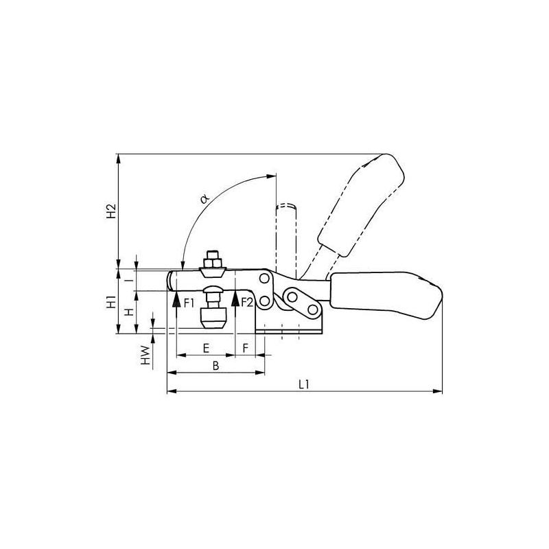 Horizontální svorka 6830 velikost  3 AMF • Vtools.cz