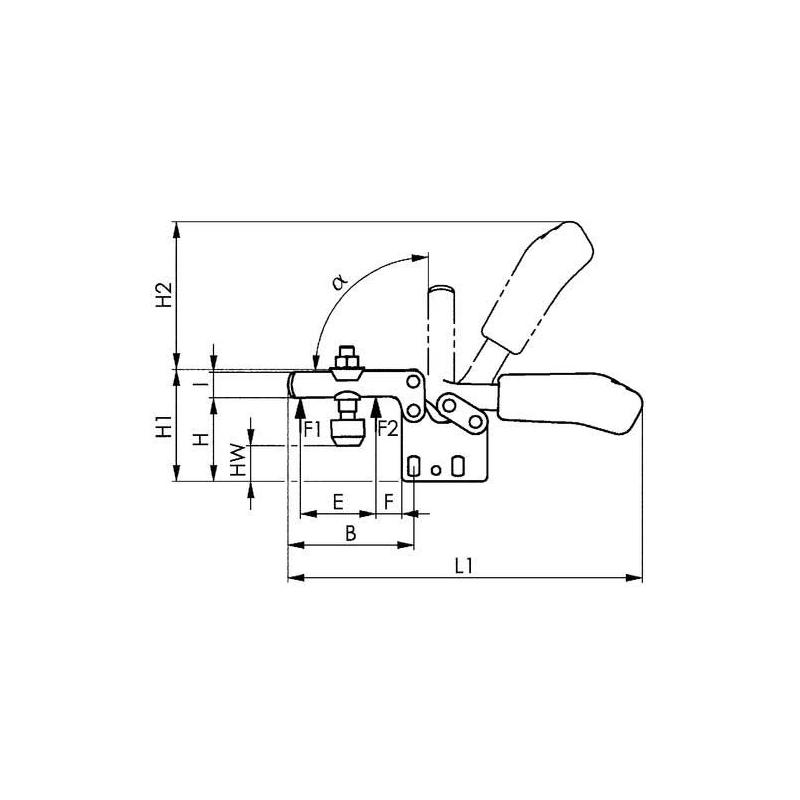 Horizontální svorka 6832 velikost  2 AMF • Vtools.cz