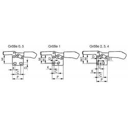 Horizontální svorka 6832 velikost  2 AMF • Vtools.cz