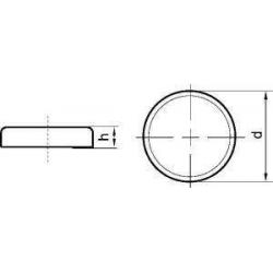 Magnet - ploché chapadlo bez závitu 10 x 4,5 mm Format • Vtools.cz