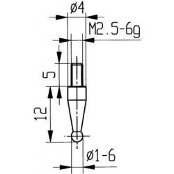 Měřicí dotek HM 18/ 1,0 mm Käfer • Vtools.cz