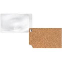 Lupa na platební karty hnědá visoPOCKET 2,5x kožená • Vtools.cz