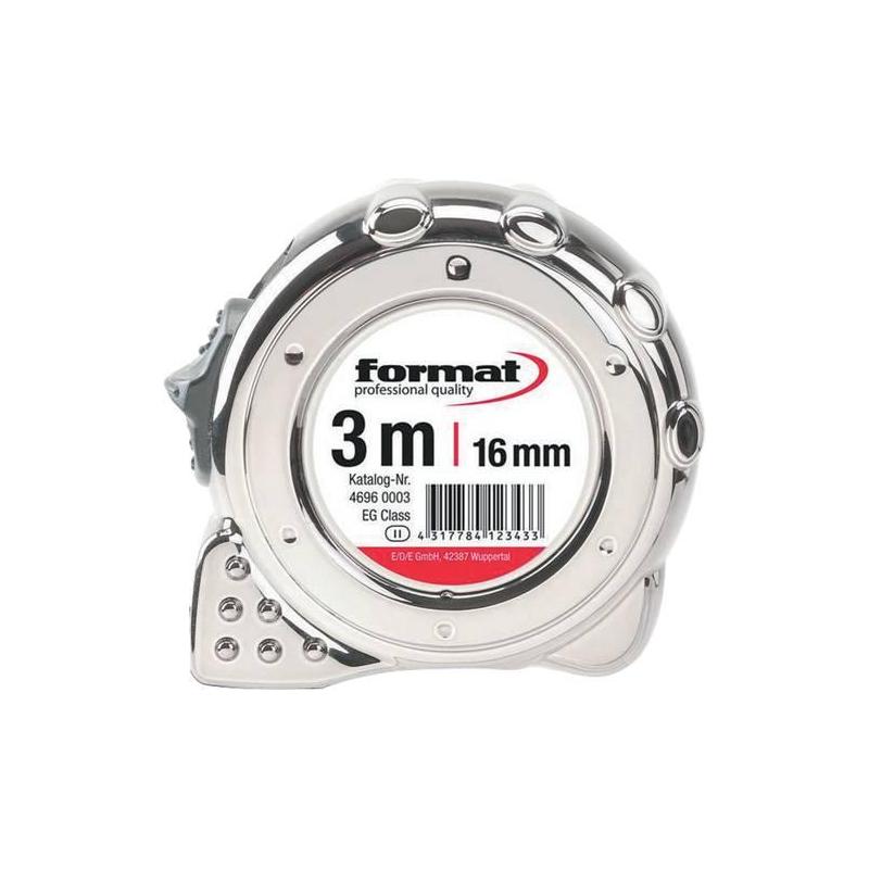 Svinovací metr 8 x 25 mm chromovaný Format • Vtools.cz