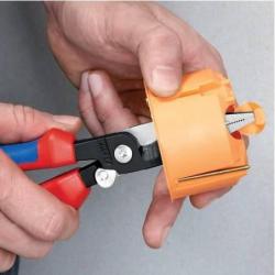 Kleště pro elektrikáře 200mm stříhací, odizolovací a lisovací , 2složková KNIPEX • Vtools.cz