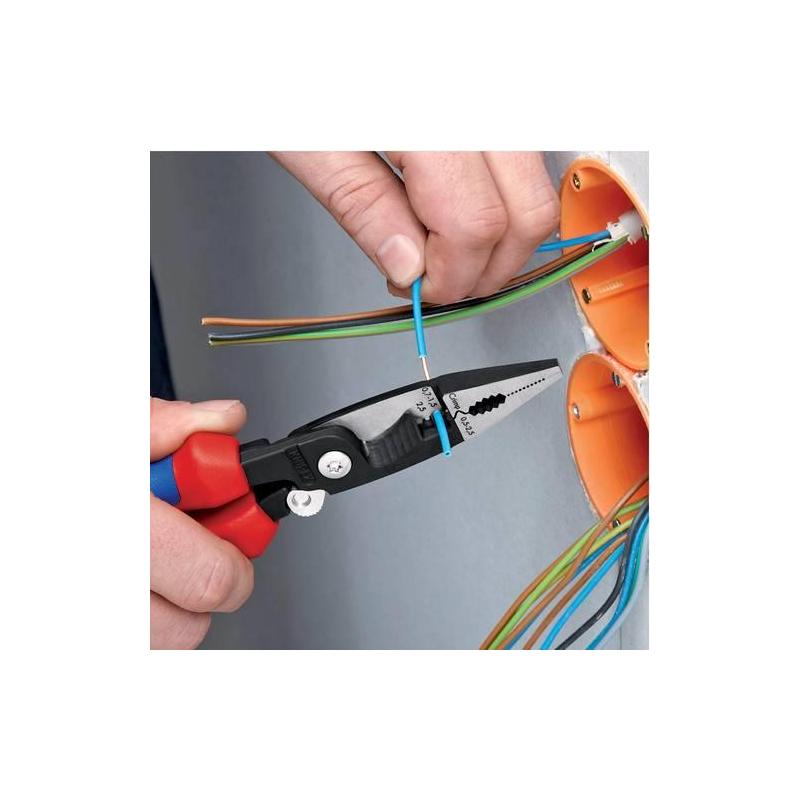 Kleště pro elektrikáře 200mm stříhací, odizolovací a lisovací , 2složková KNIPEX • Vtools.cz