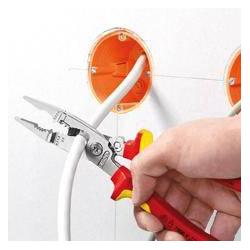 KNIPEX Elektromontážní kleště s upevňovacím okem 13 96 200 T • Vtools.cz