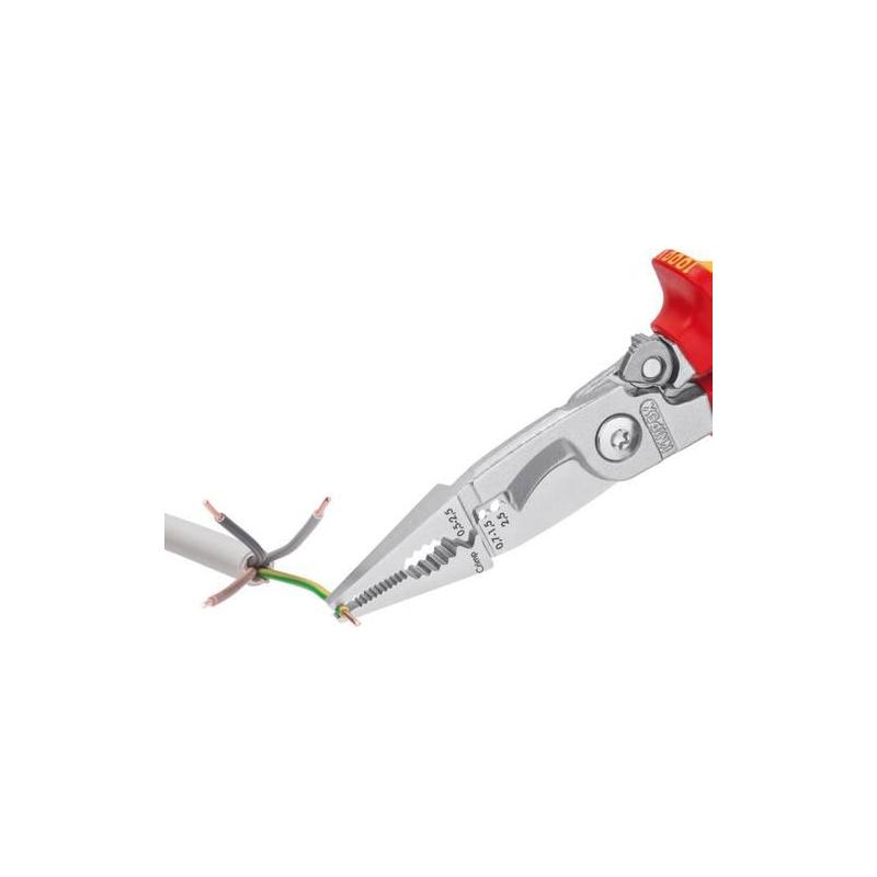 KNIPEX Elektromontážní kleště s upevňovacím okem 13 96 200 T • Vtools.cz