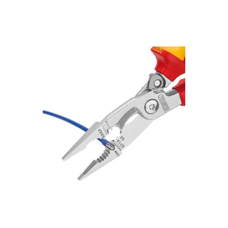 KNIPEX Elektromontážní kleště s upevňovacím okem 13 96 200 T • Vtools.cz