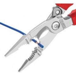 KNIPEX Elektromontážní kleště s upevňovacím okem 13 96 200 T • Vtools.cz