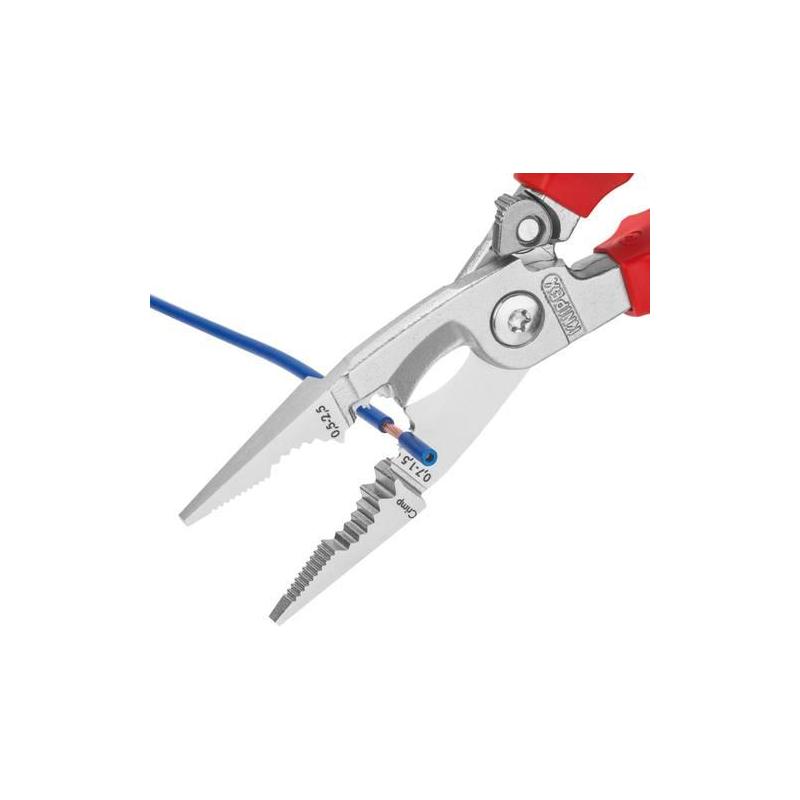 KNIPEX Elektromontážní kleště s upevňovacím okem 13 96 200 T • Vtools.cz
