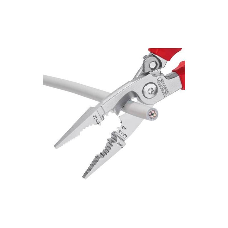 KNIPEX Elektromontážní kleště s upevňovacím okem 13 96 200 T • Vtools.cz