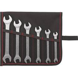 Sada klíčů maticových oboustranných DIN3110 7-19 mm, 6 kusů v kufříku • Vtools.cz