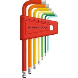 Sada šroubováků s posunutým koncem v plastovém kufříku, 7 ks 1,5-8 mm Rainbow • Vtools.cz