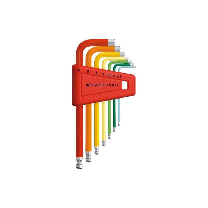Sada šroubováků s posunutým koncem v plastovém kufříku, 7 ks 1,5-8 mm Rainbow • Vtools.cz