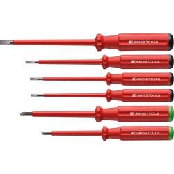 Sada šroubováků PB Swiss Tools VDE 6 kusů plochý/PZ, v krabici • Vtools.cz