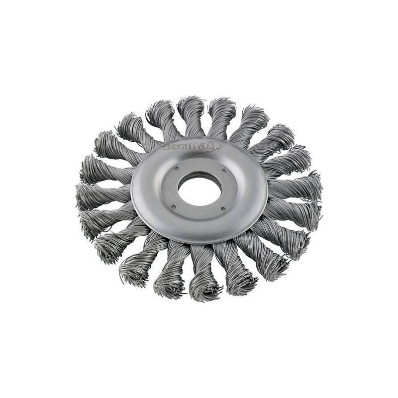 Ocelový drát s kulatým kartáčem 125 mm uzlový Format • Vtools.cz