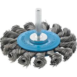 Kruhový kartáč z ocelového drátu 6 mm 75 mm uzlový Format • Vtools.cz