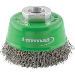 Kartáč nerezový M14 60 mm lisovaný Format • Vtools.cz