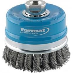 Ocelový drátěný kartáč M14 100x0,35 mm uzlový Format • Vtools.cz