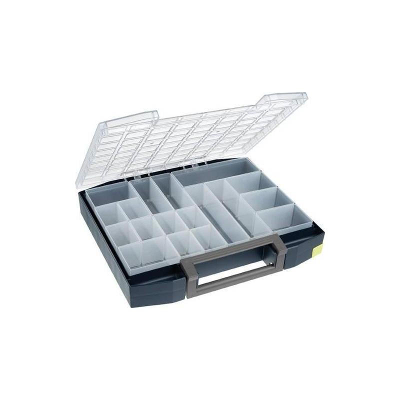 Kufřík s vložkami 78x465x401 mm, 18 vložek • Vtools.cz