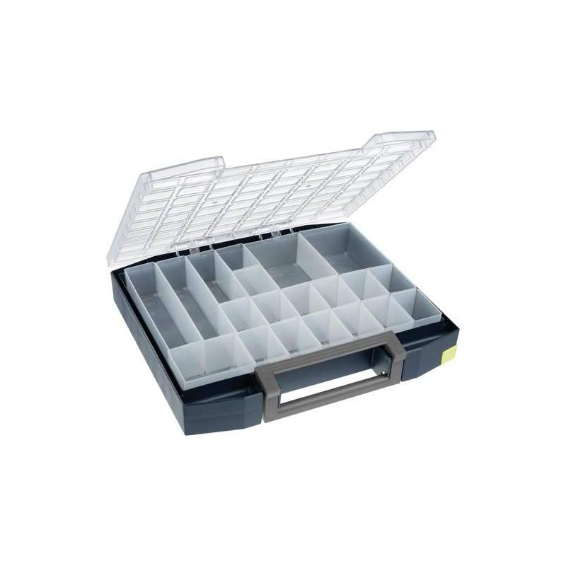 Kufřík s vložkami 78x465x401 mm, 20 vložek • Vtools.cz