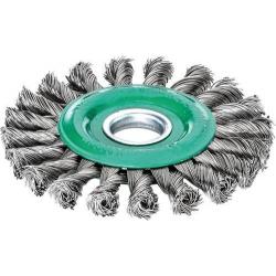 Kulatý kartáč LESSMANN z nerezové oceli pr.115x12 mm, uzlový 0,5 mm • Vtools.cz