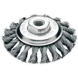 LESSMANN kuželový kartáč ocelový drát 100x12 mm uzlový 0,5 mm • Vtools.cz